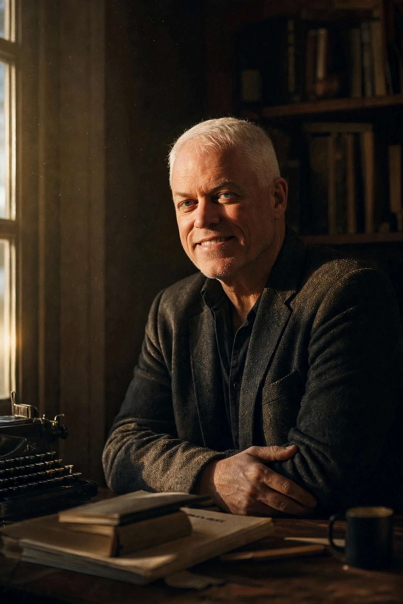 Portrait of Jay Chipman in his study